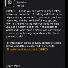 Full Release Notes for watchOS 8