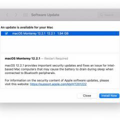 Apple Releases macOS Monterey 12.2.1 to Fix Battery Drain Issue