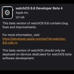 Apple Seeds watchOS 8.6 Beta 4 to Developers [Download]
