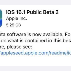 Apple Releases iOS 16.1 Public Beta 2 [Download]
