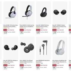 Huge Sale on Sony Headphones, Headsets, Earbuds [Deal]