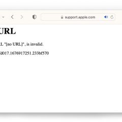 Apple Support Site Goes Down With ‚Invalid URL‘ Error