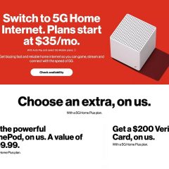 Verizon Offers Free HomePod With 5G Home Internet